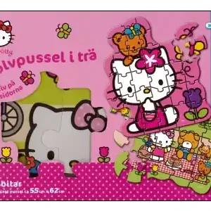 Kärnan Golvpussel i Trä - Hello Kitty (30) | Rea