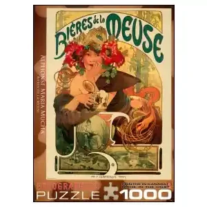 Kanonpris - EuroGraphics Alphonse Maria Mucha - Bières de la Meuse (1000)