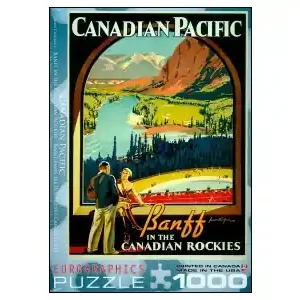 EuroGraphics Canadian Pacific - Banff in the Canadian Rockies (1000) - Rekommenderas