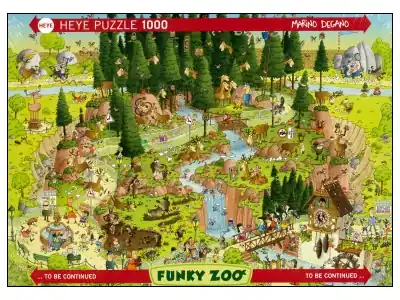 Köp online - Heye Marino Degano - Funky Zoo, Black Forest Habitat (1000)