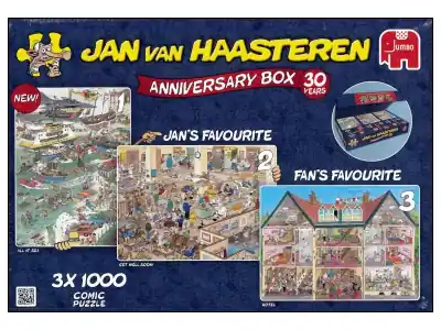 Fyndpris - Jan Van Haasteren Anniversary Box - 30 Years (3 x 1000)