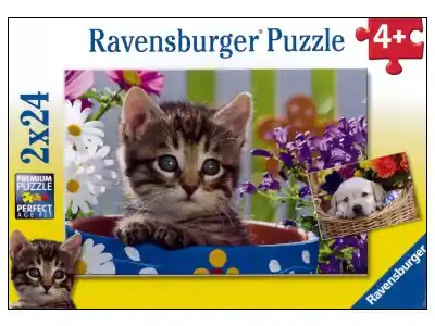 Ravensburger Cute 4-legged Friends (2 x 24) | Finns nu