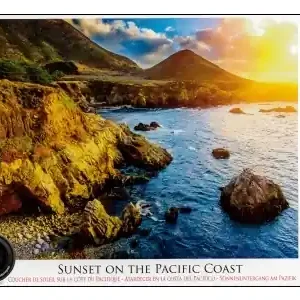 EuroGraphics Sunset on the Pacific Coast (1000) - Rea
