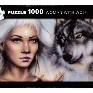 Snabb leverans | Kärnan Woman with Wolf (1000)