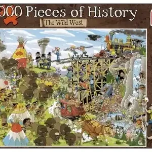 Direkt från tillverkaren | Jumbo Pieces of History - The Wild West (1000)
