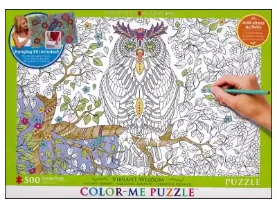 Nyligen tillagt | EuroGraphics Color Me Puzzle - Vibrant Wisdom (500)