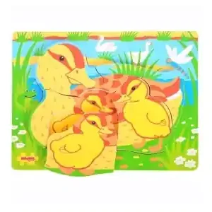 Tryggt köp - Bigjigs Träpussel - Chunky Mum & Baby, Änder (6)