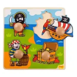 Expressleverans - Bigjigs Knoppussel - Pirate (4)