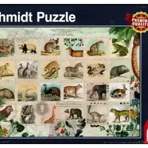 Storsäljare - Schmidt Wildlife Stamp Collection (1000)
