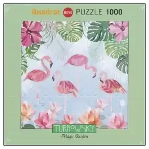 Väl omtyckt | Heye Quadrat - Turnowsky, Flamingos & Lilies (1000)