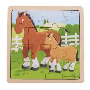 Bigjigs Rampussel - Horse & Foal (16) - Extra rabatt