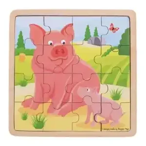 Bigjigs Rampussel - Pig & Piglet (16) - Tryggt köp