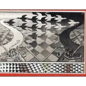 Puzzelman M.C. Escher - Day and Night (1000) - Tillverkarpris