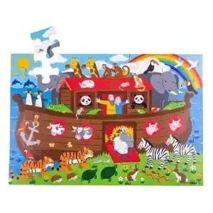 Nyinkommet - Bigjigs Golvpussel i Trä - Noah‘s Ark (48)
