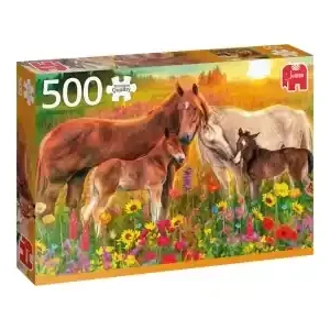 Nyligen lanserat | Jumbo Horses in the Meadow (500)