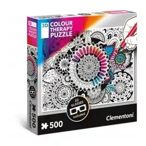 Tryggt köp - Clementoni 3D Colour Therapy Puzzle - Mandala (500)
