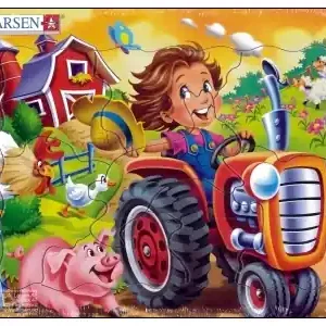 Larsen Rampussel - Flicka Kör Traktor med Bondgårdsjur Omkring Sig (8) | Ny lansering