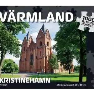 Begränsat lager | Svenskapussel Värmland - Kristinehamn, Kyrkan (1000)