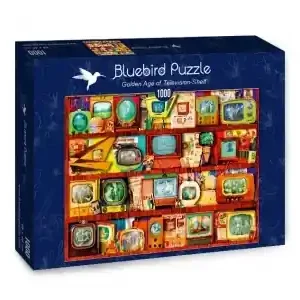 Bluebird Puzzle Aimee Stewart - Golden Age of Television-Shelf (1000) | Missa inte