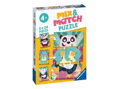 Ravensburger Mix & Match - Animal Rock! (3 x 24) | Missa inte
