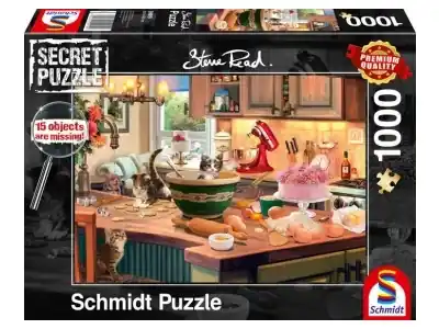 Schmidt Secret Puzzle - Steve Read, At the Kitchen Table (1000) | Kampanjpris