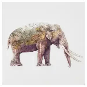 Puzzlocado Träpussel - The Elephant (77) - Storsäljare
