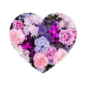Fyndpris | Puzzlocado Träpussel - Heart Puzzle, Purples (172)