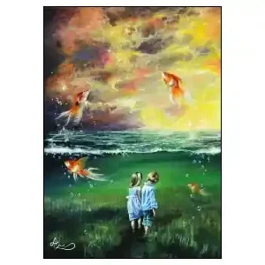 Toppkvalitet - Puzzlocado Träpussel - Goldfish (450)