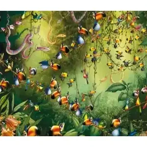 Specialerbjudande - Piatnik Francois Ruyer - Jungle Birds (1000)
