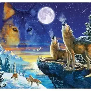 SunsOut Howling Wolves (1000) | Beställ direkt