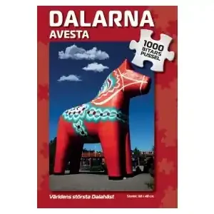 Enkel retur - Svenskapussel Dalarna - Avesta, Världens Största Dalahäst (1000)