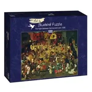 Bluebird Puzzle Pieter Bruegel the Elder - The Fight Between Carnival and Lent, 1559 (1000) - Endast denna vecka