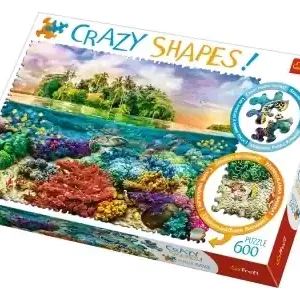 Extra bra pris - Trefl Crazy Shapes! - Tropical Island (600)