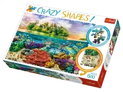 Extra bra pris - Trefl Crazy Shapes! - Tropical Island (600)