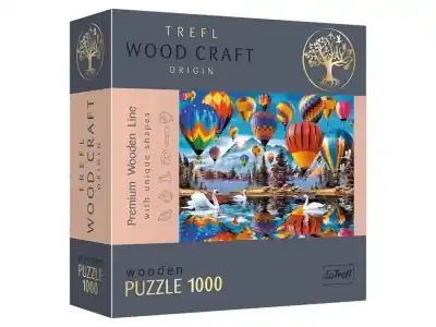 Ta chansen | Trefl Träpussel Wood Craft - Colorful Balloons (1000)