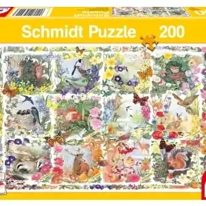 Fyndpris - Schmidt Through the Seasons With Animals and Flowers (200)