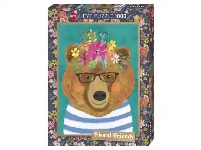 Premiumkvalitet - Heye Floral Friends - Gentle Bruin (1000)