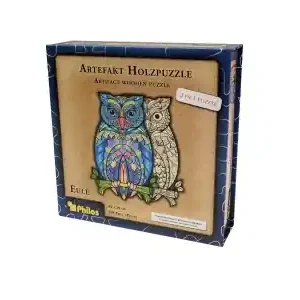 Philos Artifact Wooden Puzzle - Owl (199) - Kampanjen går snart ut