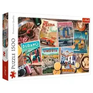 Trefl Traveling Around Europe (1500) - Fabrikspris