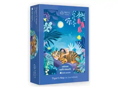 Under begränsad tid - Trefl Prime Infinity Velvet Soft-Touch - Tiger‘s Nap (500)
