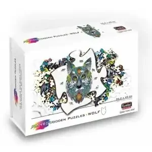 Eureka Rainbow Wooden Puzzles, Wolf (180) | Gratis retur
