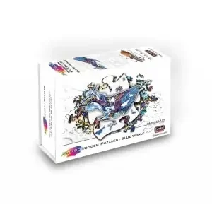 Trygg betalning - Eureka Rainbow Wooden Puzzles, Blue Whale (101)