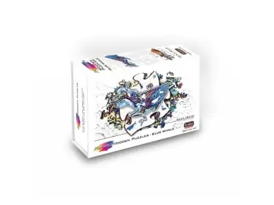 Trygg betalning - Eureka Rainbow Wooden Puzzles, Blue Whale (101)