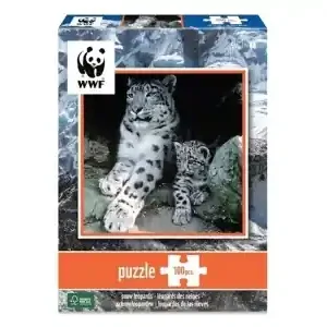 WWF Puzzle Snow Leopards (100) - Toppkvalitet