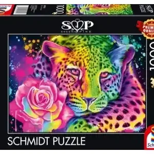 Fynd - Schmidt Sheena Pike - Neon Rainbow Leopard (1000)