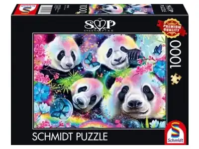 Spara mer | Schmidt Sheena Pike - Rainbow Pandas (1000)