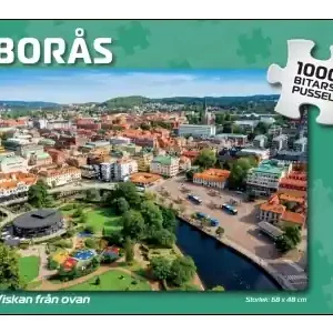 Svenskapussel Borås - Viskan från ovan (1000) | Fynd