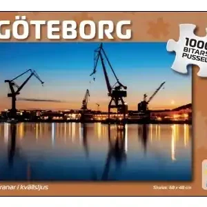 Svenskapussel Göteborg - Kranar i Kvällsljus (1000) - Superpris