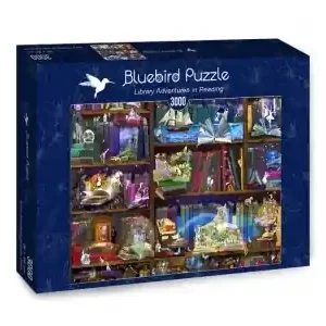 Bluebird Puzzle Library Adventures in Reading (3000) - Enkel retur