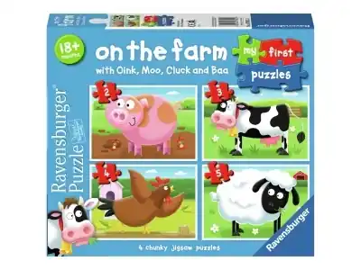 Ravensburger On the Farm (2, 3, 4, 5) - Lågt pris